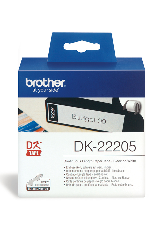 Brother Papier thermique Rouleau 6,2 cm DK22205 (4027906) | Darty