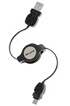 Belkin USB A/Mini B Enrouleur 80CM