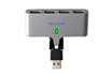 Belkin HUB 4 PORTS Alimenté Pivotant