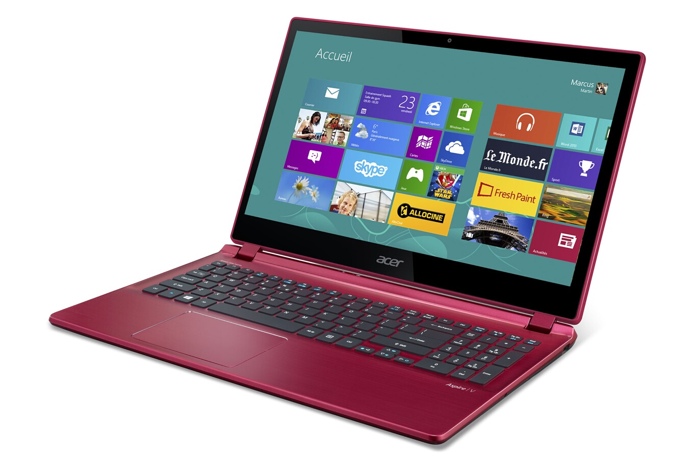 PC portable Acer ASPIRE V5573PG ROUGE (4045262) Darty