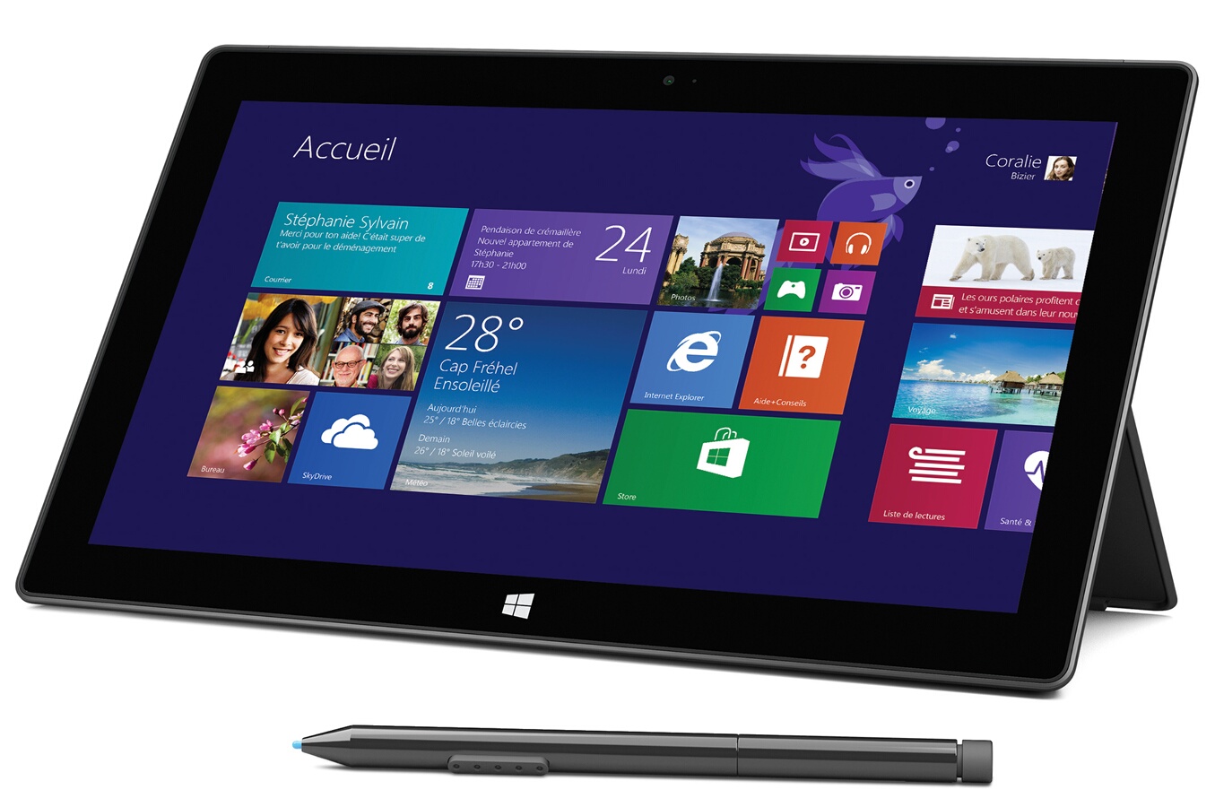 PC Hybride / PC 2 en 1 Microsoft Surface Pro 2 128 Go