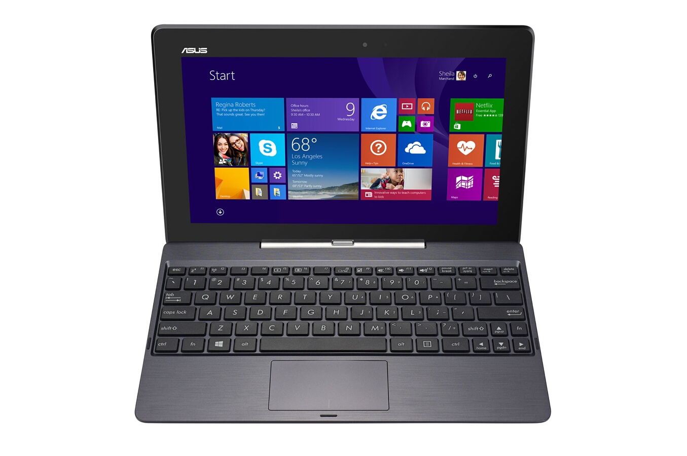 PC Hybride / PC 2 en 1 Asus Transformer T100TAM BING DK026B +Housse et
