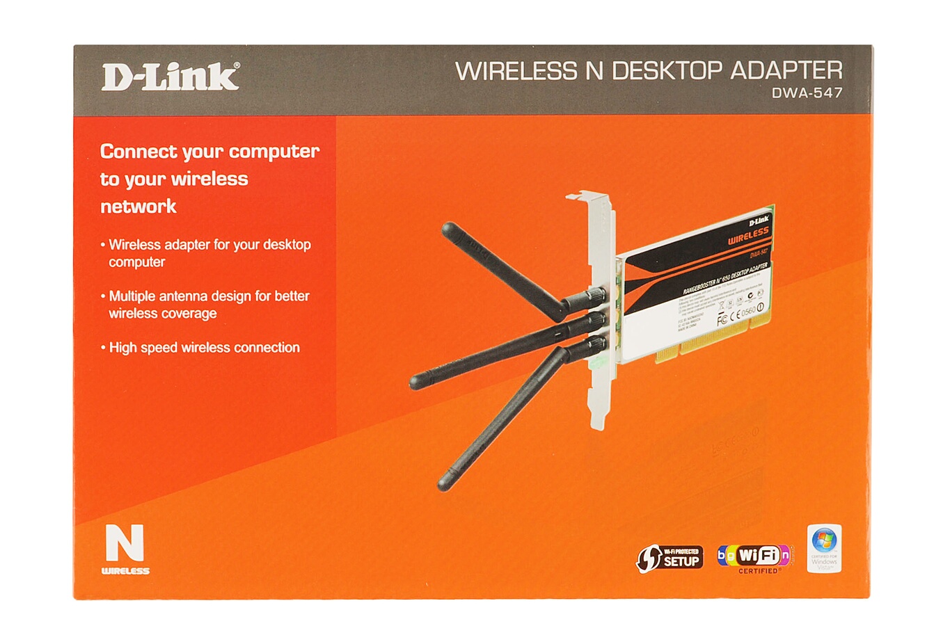 Carte réseau D-link WiFi N PCI DWA-547 - DWA-547 (1264710) | Darty