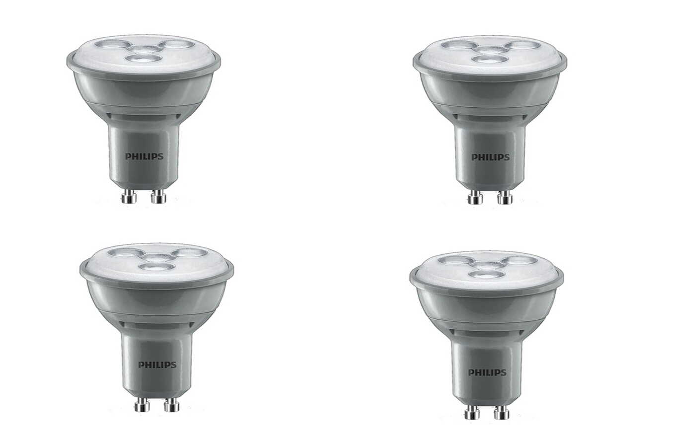 Ampoule LED Philips SPOT GU10 - 4W x4 (5040035) | Darty