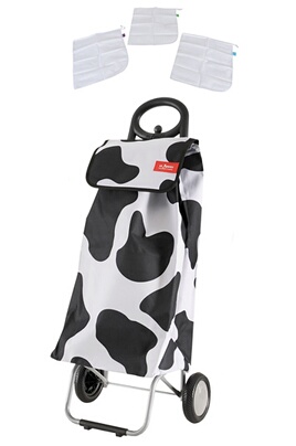 Les Artistes CHARIOT MOTIF VACHE