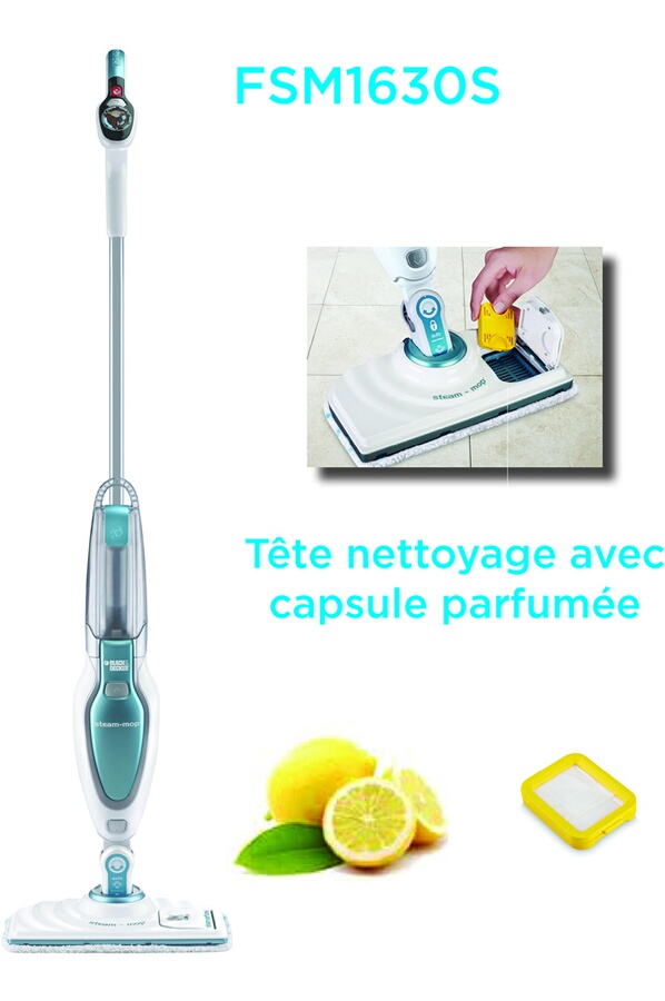 Nettoyeur vapeur Black & Decker FSM1630S STEAM PERFUME (4015029) Darty