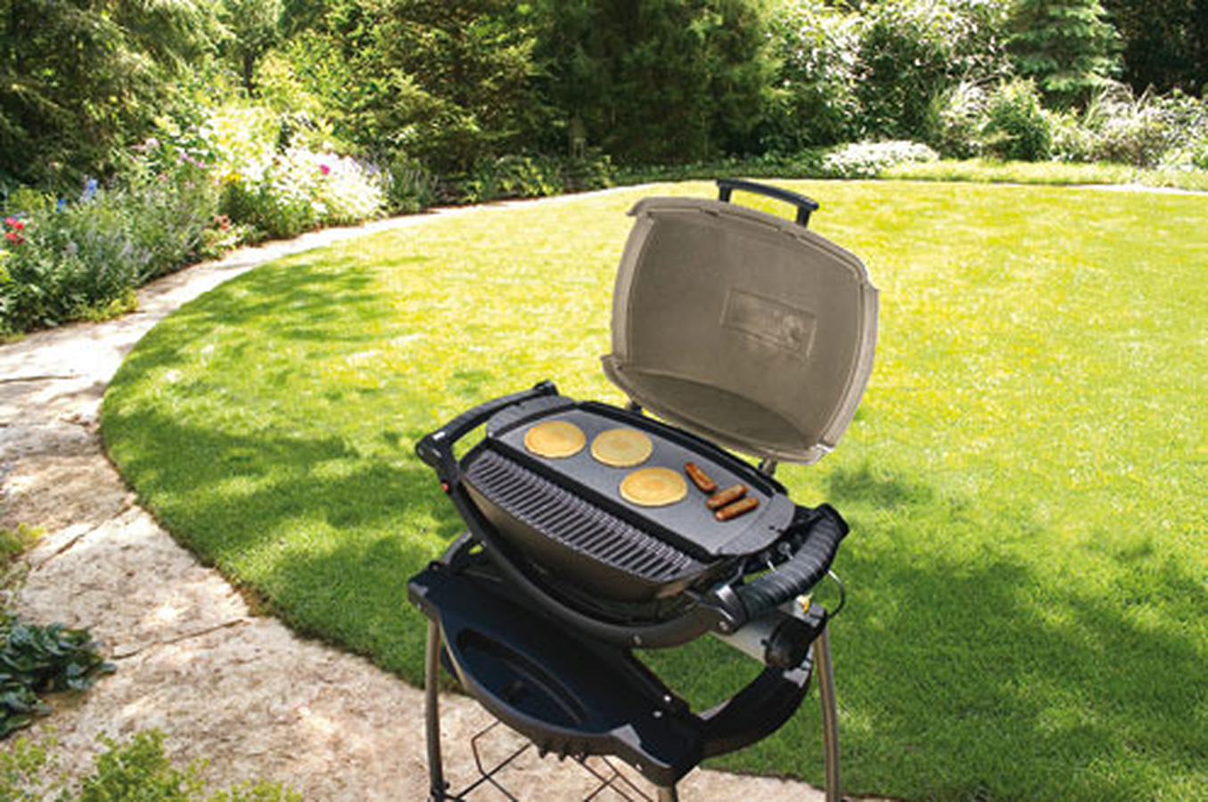 Weber Barbecue électrique Q24 5253 Barbecue plancha et équipement de jardin m 