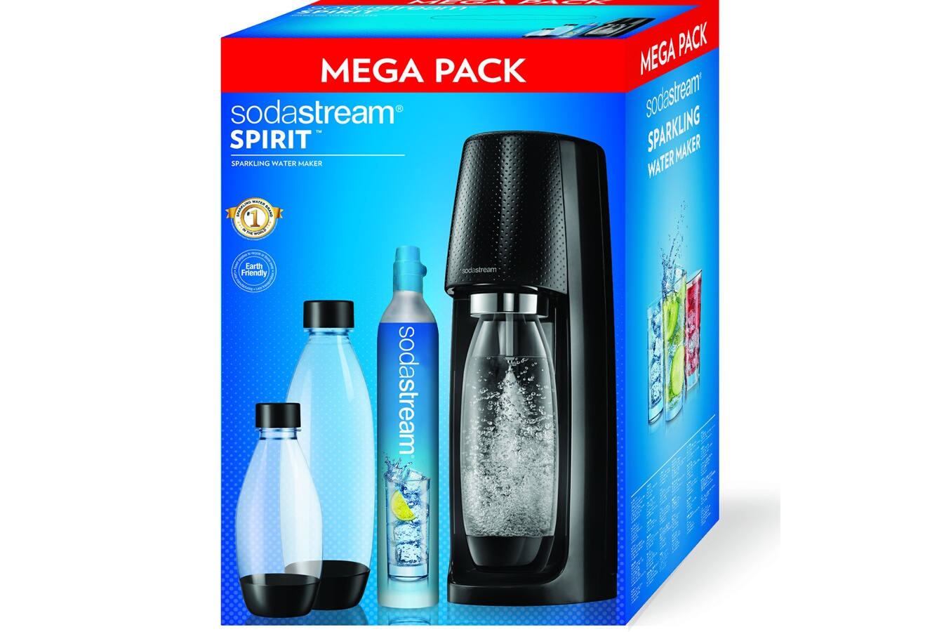 Machine à soda et eau gazeuse Sodastream MEGA PACK SPIRIT MEGA PACK