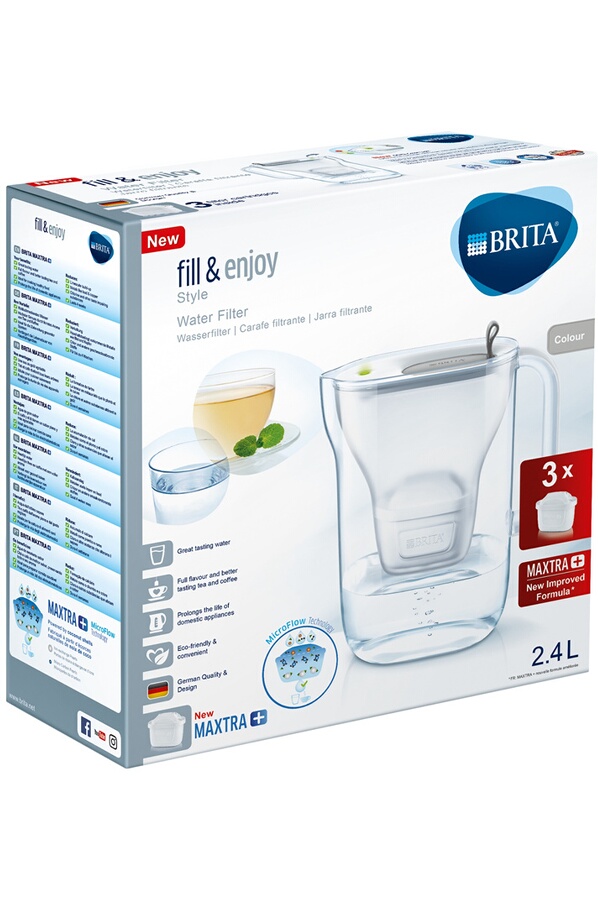 Carafe filtrante Brita STYLE GRAPHITE 3C 1025894 (4303245) Darty