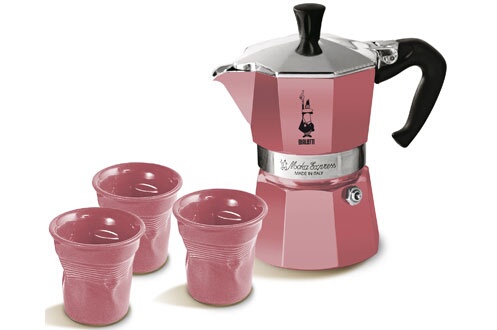 Cafetière italienne Bialetti SET MOKA+3TASSESROSE (3364798)