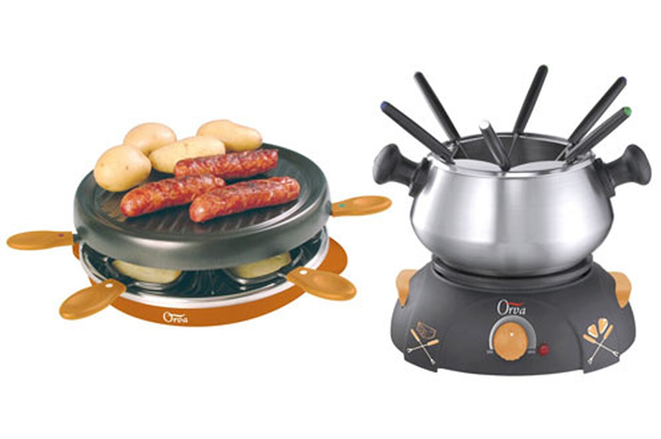 Fondue Orva 1327156 SET FONDUE + RACLETTE 1327156 RACLT+FONDU