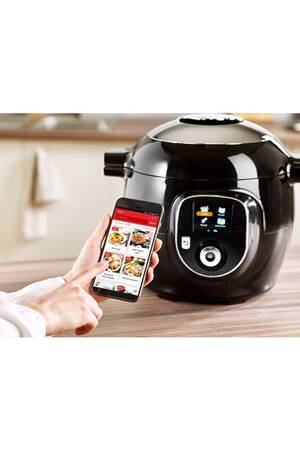 Mijoteur Moulinex COOKEO CONNECT CE859800 NOIR avec balance connectée