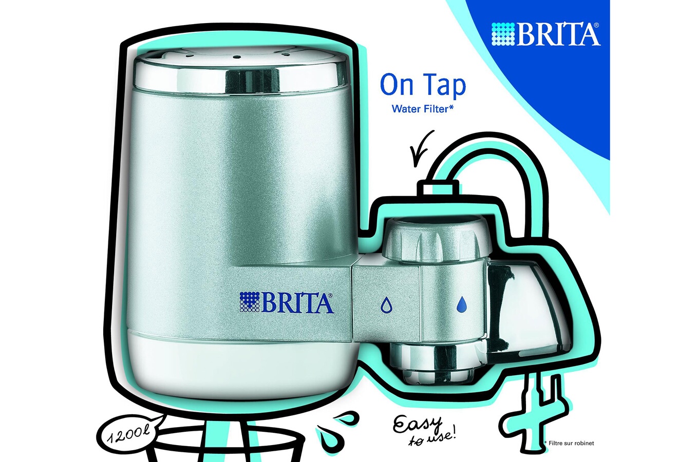 Filtre à Brita ON TAP SELECT 1200 L (1786423) Darty