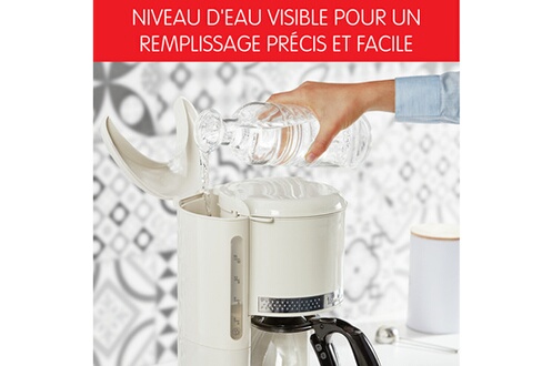 Cafeti Re Filtre Moulinex Fg A Soleil Ivoire L Tasses