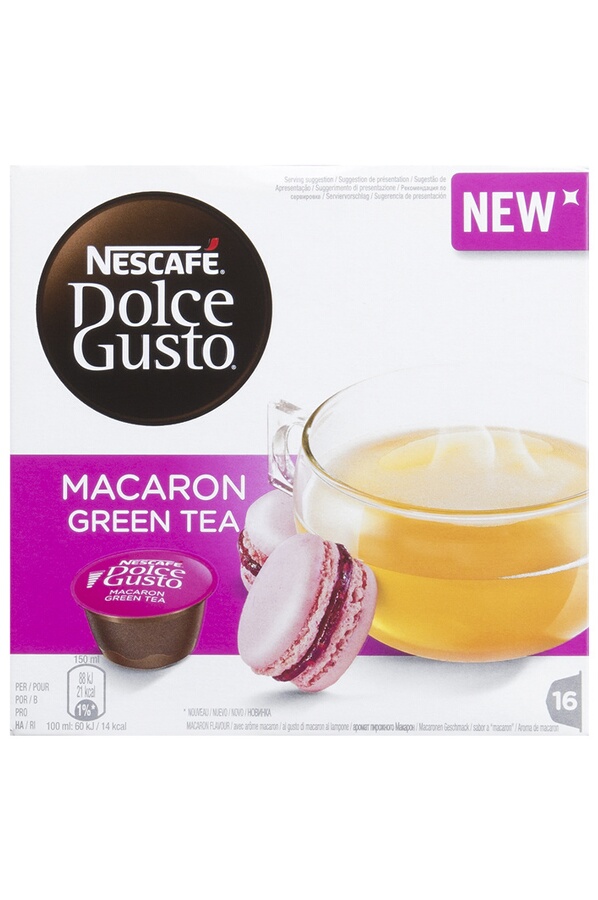 Dosette café Dolce Gusto MACARON GREEN TEA (4163001) Darty