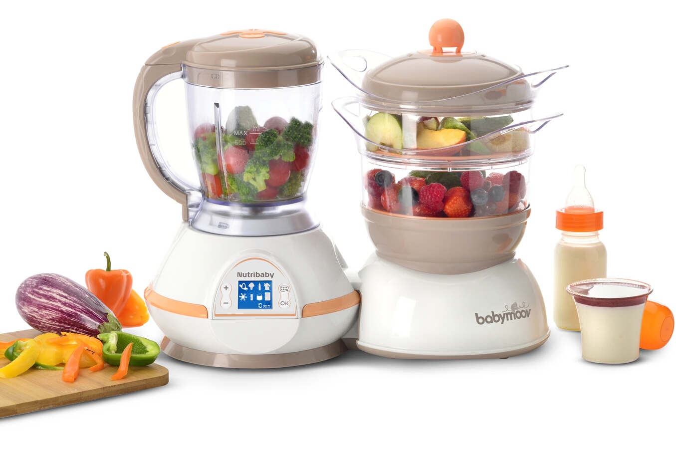 Mixeur cuiseur Babymoov NUTRIBABY ABRICOT (4024834) Darty