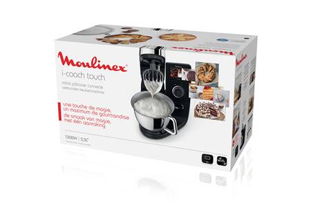 Robot pâtissier Moulinex QA951810 I COACH TOUCH balance connectée Darty