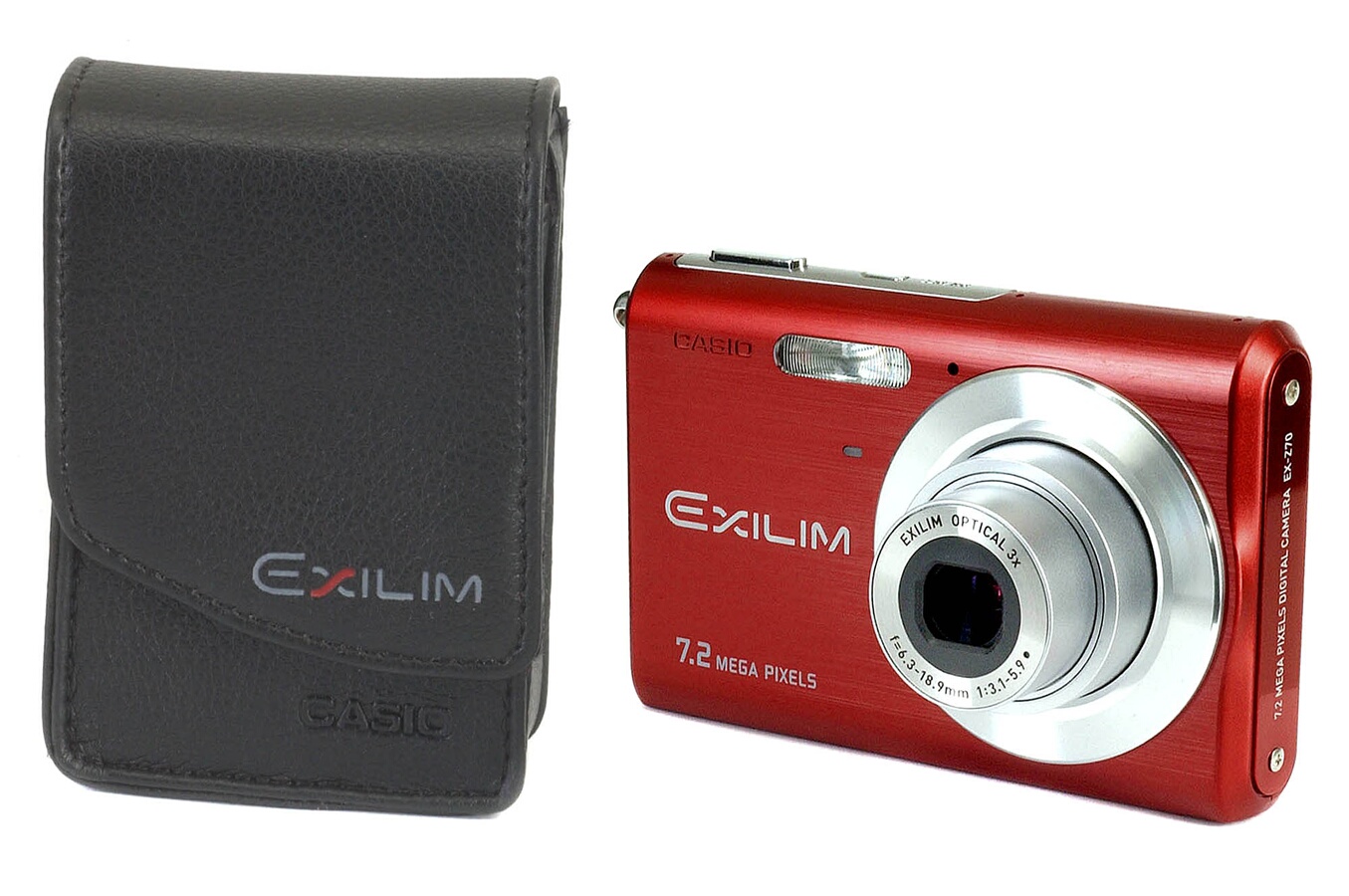 Appareil photo compact Casio EXILIM EXZ70 ROUGE + ETUI exilimexz70