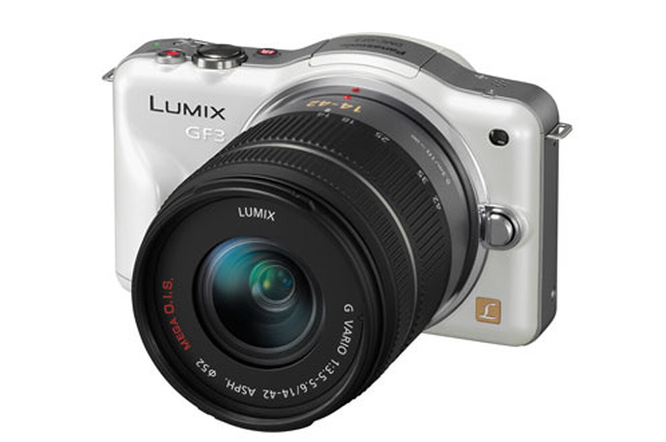 Appareil photo compact Panasonic LUMIX GF3 BLANC+1442MM (3486338) Darty