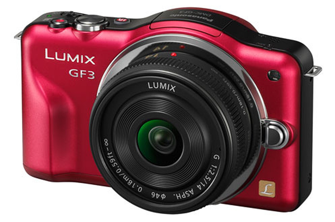 Appareil photo compact Panasonic LUMIX GF3 ROUGE + 14MM (3486397) Darty