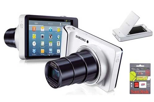 Samsung GALAXY CAM BLANC WIFI + CHARGEUR + BATTERIE