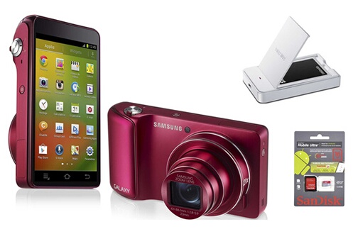 Samsung GALAXY CAM ROUGE WIFI + CHARGEUR + BATTERIE