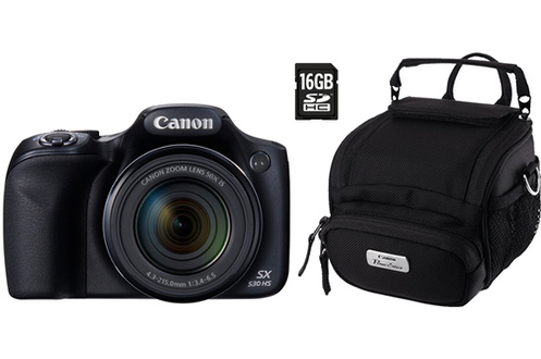 Appareil photo bridge Canon POWERSHOT SX530 HS+HOUSSE+CARTE SD 16GO