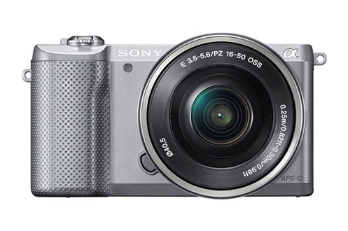 SONY Appareil compact Hybride Appareil photo A5000 avec capteur APS C Objectif 16 50 mm Gris ILCE5000LS.CEC