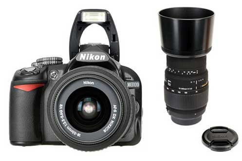 Nikon D3100 KIT 18 55 VR + SIGMA 70 300 F4 5.6 DG (3756874)