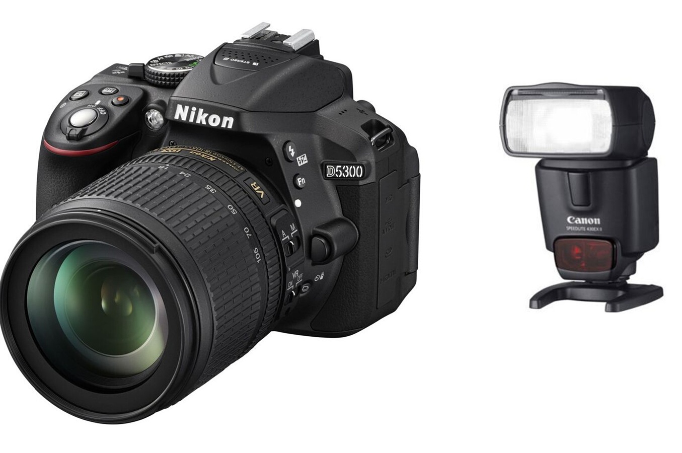 Reflex Nikon D5300+18105+FLASH (5023068) Darty