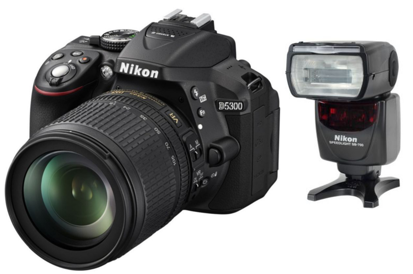 Reflex Nikon Nikon D5300 + 18 105 MM VR + SB 700 (5023670) | Darty