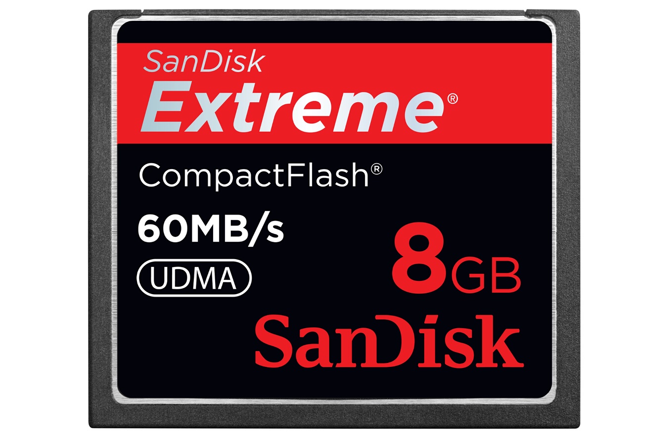 Carte mémoire Sandisk CF EXTREME 8GO 60MO/S