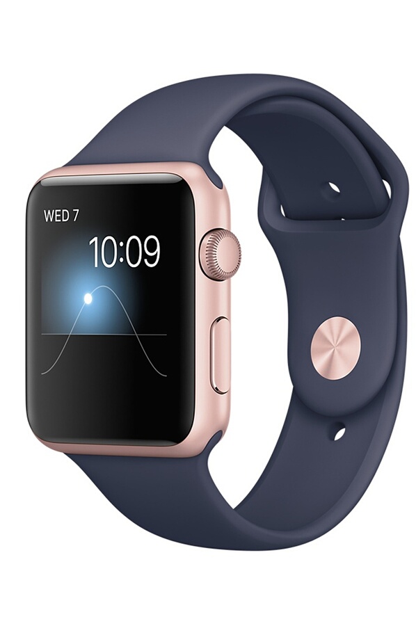 Apple watch Apple WATCH SERIE 1 42MM CADRAN ALUMINIUM COULEUR OR ROSE BRACELET SPORT BLEU Apple watch Apple WATCH SERIE 1 42MM CADRAN ALUMINIUM COULEUR OR ROSE BRACELET SPORT BLEU
