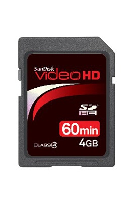 Sandisk SDHC 4 Go VIDEO
