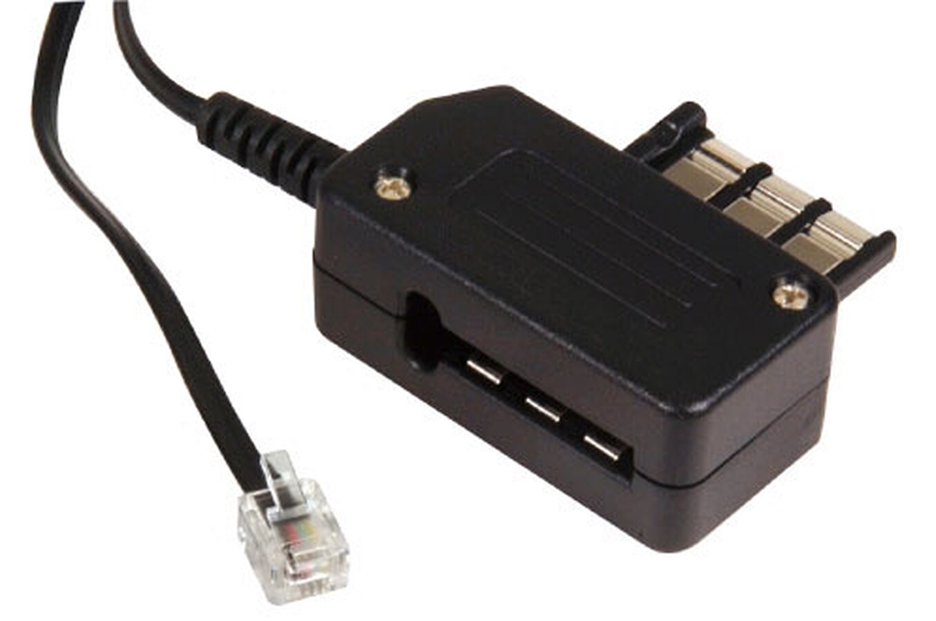Cordon et fiche téléphone Temium Cordon téléphone Fiche T RJ11 10m noir