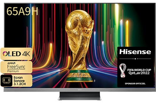 TV OLED HISENSE 65A9H 65'''' 4K Ultra HD Smart TV