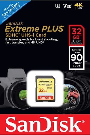Carte mémoire SD Sandisk SD 32G EXTREME PLUS
