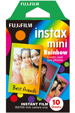 satire bom Kelder Papier photo instantané Fujifilm FILM INSTAX MINI MONOPACK RAINBOW | Darty