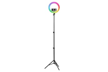 TNB - INFLUENCE - Anneau de lumiere LED 14'' RGB + trepied pour studio - blanc/ noir