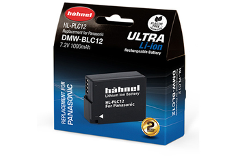 Batterie appareil photo Hahnel Ultra DMW-BLC12 pour Panasonic Lumix G80, G7, FZ300 et FZ2000