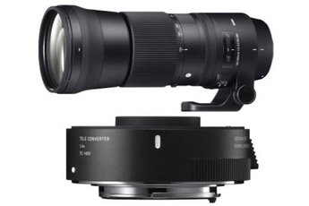 Objectif zoom Sigma Kit 150-600mm F/5-6.3 DG OS HSM Contemporary + TC-1401 pour Canon