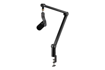Microphone Logitech G Yeticaster GX micro gaming dynamique supercardioide avec bras articule, eclairage RVB et LIGHTSYNC, micro USB de style diffusion pour PC et Mac, utilisation pour enregistrement et streaming