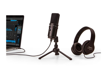 Microphone Zoom ZUM-2PMP - Pack Microphone Podcast USB avec Casque, trépied et câble