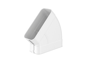 Miele - Accessoire Hotte Miele Coude de conduit horizontal 45 pour une installation en recyclage ou en evacuation
