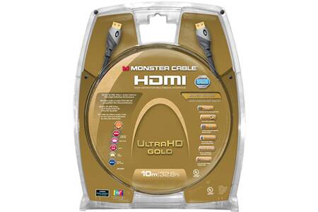 Connectique Audio Video Monster Cable Hdmi Ultra Hd Gold 10m Mc700hd2 Darty