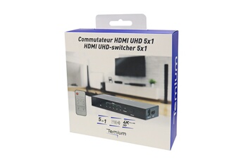 Temium - Connectique Audio / Vidéo Temium SWITCH HDMI UHD 5en1 4K