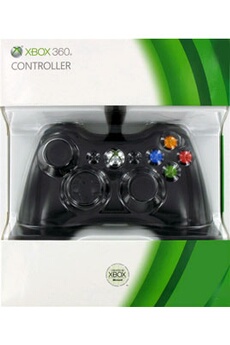 Manette Xbox 360 Filaire Noire