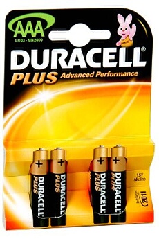 Duracell Plus MN2400 - Batterie 4 x type AAA - Alcaline