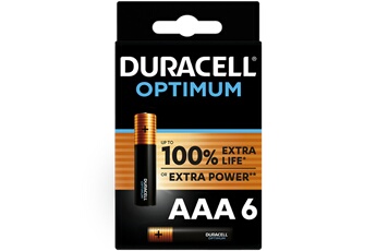 Piles Duracell Pack de 6 piles AAA Duracell Optimum, 1,5 V LR03