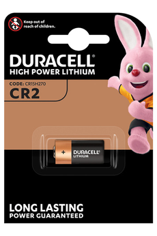 Piles Duracell Duracell, 1 pile spéciale lithium haute puissance CR2 3 Volts, CR15H270